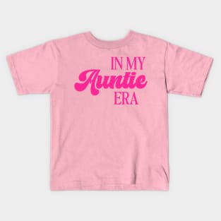 In my auntie era, auntie era shirt, Tie Dye Shirt, era shirt, retro auntie, aunt shirt, ears shirt for auntie, trendy aunt Kids T-Shirt